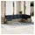 vidaXL Gartensofa-Set 8-tlg. grau Polyrattan