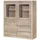 Massivmoebel24 Highboard 128 x 145 x 40 cm Weiß