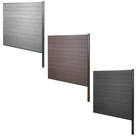 heute wohnen Windschutz WPC 182 x 9 cm Braun