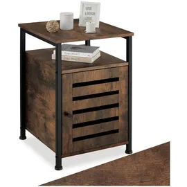 Tectake Beistellschrank 40,5 x 60,5 cm 1-tlg. braun