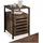 Tectake Beistellschrank 40,5 x 60,5 cm 1-tlg. braun