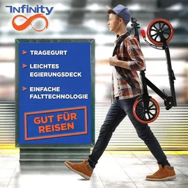 SereneLife Roller, Stabiler Cityroller, klappbar & höhenverstellbar, Big Wheel Scooter bis 100kg