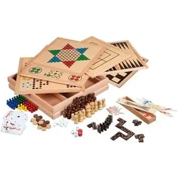 PHILOS 3101 Holz Spielesammlung 100, Premium Edition, FSC 100%