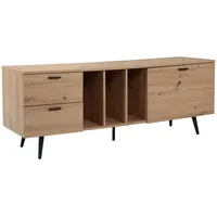 KADIMA DESIGN Lowboard Eiche-Dekor 150x55x40 cm Design TV-Kommode Modern,