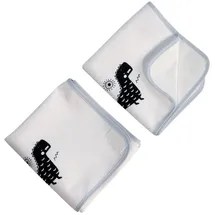 PuckDaddy Ersatz-Frotteebezüge Hedda, 2er-Set, Dino