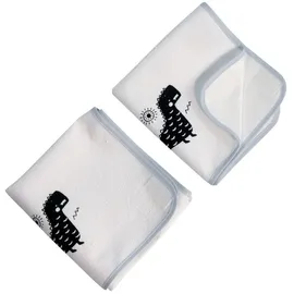 PuckDaddy Ersatz-Frotteebezüge Hedda, 2er-Set, Dino