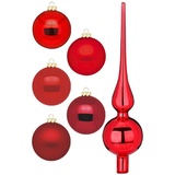 MAGIC by Inge Weihnachtsbaumkugel »Ruby Red, Weihnachtsdeko, Christbaumschmuck«, (Set, 46 St.), rot