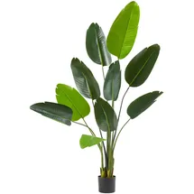 Tectake Künstlicher Paradiesvogelbaum Tropic, naturgetreu Grün