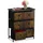 Relaxdays Schubladenkommode 60 x 73 x 32 cm Anthrazit/Braun/Schwarz
