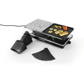 EasyMaxx Raclette Grill 1400W 8 Personen Schwarz/Grau