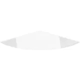 ECOfoxx Funkenschutzplatte Viertelkreis 120 x 120 cm Glas transparent