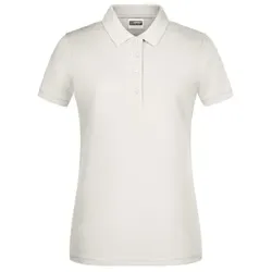 Damen Basic Poloshirt 8009, natur, Größe XXL - braun - XXL