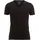 Olymp T-Shirt Casual V-Ausschnitt schwarz S