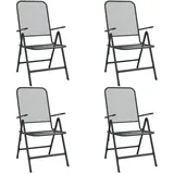 vidaXL Klappbare Gartenstühle 61 x 61 x 106 cm anthrazit 4 St.