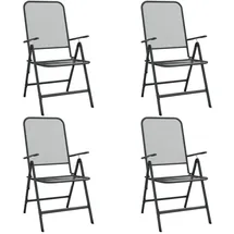 vidaXL Klappbare Gartenstühle 61 x 61 x 106 cm anthrazit 4 St.