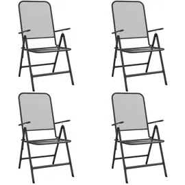 vidaXL Klappbare Gartenstühle 61 x 61 x 106 cm anthrazit 4 St.