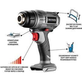 Graphite Heissluftföhn, technical dryer 270 W (58G082)