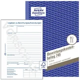 Avery Zweckform Formularbuch Bewirtungskostenbeleg A5 Weiß