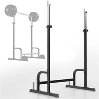 Physionics Physionics® Kniebeugenständer - Höhenverstellbar, 150 kg, rutschfeste Beine,