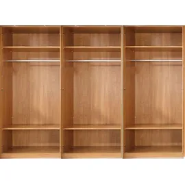 Wiemann Schwebetürenschrank WIEMANN "Kufstein", braun (eiche dekor), B:300cm H:217cm T:67cm, Holz teilmassiv, Schränke, Schwebetürenschrank, mit Spiegeltür