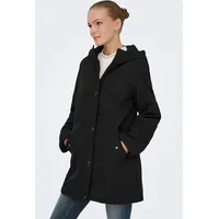 Only Parka ONLY "ONLOLIVIA LIFE PARKA COAT CS OTW", Damen, Gr. M, schwarz, Web, Obermaterial: 100% Polyester, unifarben, Jacken Parka