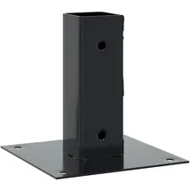 vidaXL Zaunpfosten 46 x 46 mm grau/Stahl