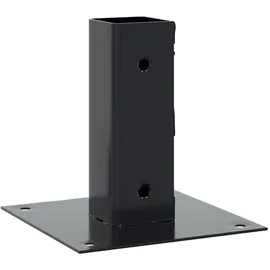 vidaXL Zaunpfosten 46 x 46 mm grau/Stahl