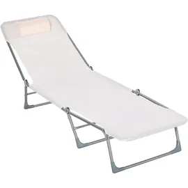 Outsunny Sonnenliege 182 x 56 x 24,5 cm kaffebraun klappbar