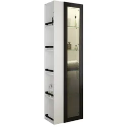 burgbad Yumo Hochschrank 50 x 32 x 176 cm mit LED-Licht, Regal links HSKG050-L-F3193-G0179, Badmöbel,