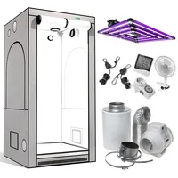 GrowPRO Growzelt Komplettset mit Lumatek Grow LEDs (L + ATS PRO 300W)