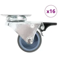 VidaXL Doppel-Lenkrollen 16 Stk. 50 mm