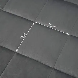 Woltu Gewichtsdecke für Erwachsene, aus Mikrofaser, Cashmere Feeling, Beschwerte Decke Grau 150x200cm, 7kg - Grau