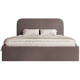 Selsey Polsterbett, Braun, Textil, 2-Sitzer, 140x200 cm, Schlafzimmer, Betten, Polsterbetten