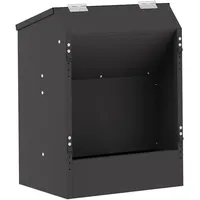VidaXL Kaninchenfütterer 64,5 x 25,5 x 45,5 cm schwarz