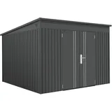 Floraworld PREMIUM Gartengerätehaus 5,4qm m.Pultdach 240x226x201cm anthr