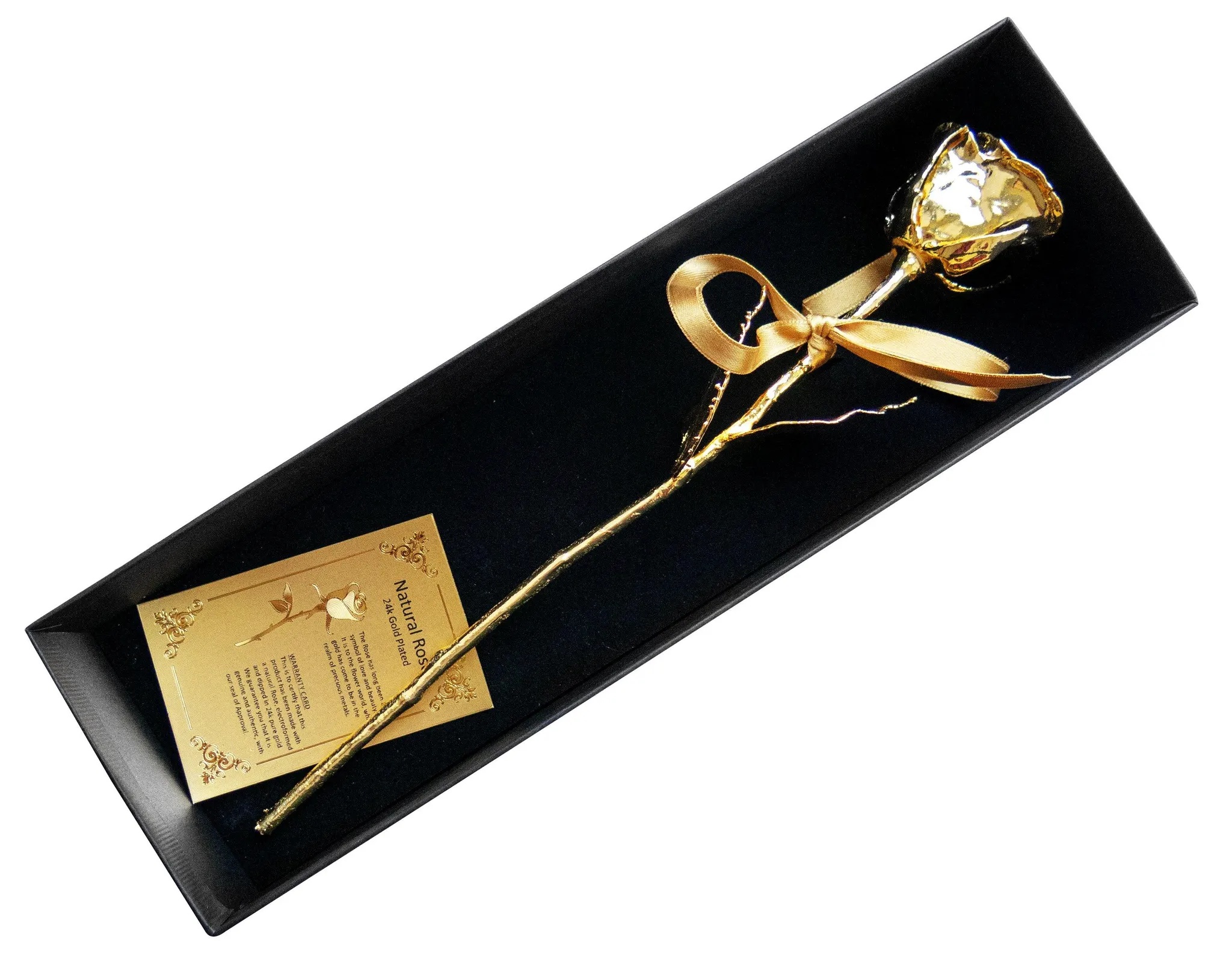 Das Symbol der Liebe als unsterbliche Gold-Edition: echte Rose mit 24k Echtgold-Veredelung