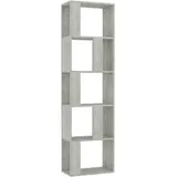 vidaXL Bücherregal/Raumteiler Betongrau 45x24x159 cm Holzwerkstoff