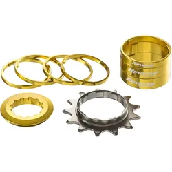 Singlespeed Kit 13T Ritzel + 7 Spacer - gold EINHEITSFARBE No Size