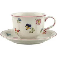 Villeroy & Boch Teetasse mit Untertasse 0,13 l Weiß 2 St.