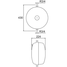 HEIMEIER IMI Heimeier Pneumatex Druckausdehnungsgefäß Aquapresso ADF 18.10 7112002