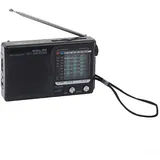 Tragbares Mini-AM/FM-Radio mit erweiterter Antenne, Vollwellenband-Wetterradioempfänger, batteriebetrieben für Zuhause, Reisen