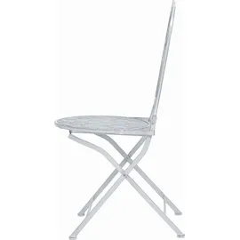 vidaXL Bistro-Set 3-tlg. grau-weiß