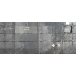 Fototapete ARCHITECTS PAPER "Heli", grau, B:6m L:2,5m, Vlies, Tapeten, Vlies, Wand, Schräge