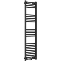 neu.haus Handtuchheizkörper Voss 400 x 1400 mm 485 W schwarz Mittelventil