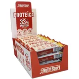 Nutrisport 33% Protein 44gr Protein Riegel Kasten Banane 24 Einheiten