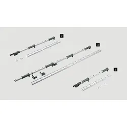 Eckschrankschwenkauszug-Drehachse,LeMans II 9132546, li.Korpush.600-750mm,weiß - weiß