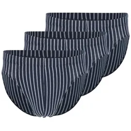 SCHIESSER 95/5 Essentials Organic Cotton Mini Slip gestreift blau XXL 3er Pack