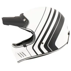 Vintage-MX Evo Retro Offroad- Schutz-Helm weiß XXL