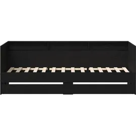 vidaXL Tagesbett 100 x 200 cm Schwarz