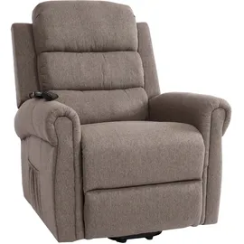 MCW TV-Sessel K63 Polyester/Schaumstoff 80 x 100 x 90 cm Grau elektrisch mit Massage- und Heizfunktion